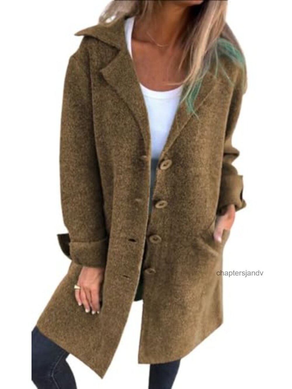 Womens Long Button Down Knit Blazer Cardigan Sweater Jacket Loose Fit